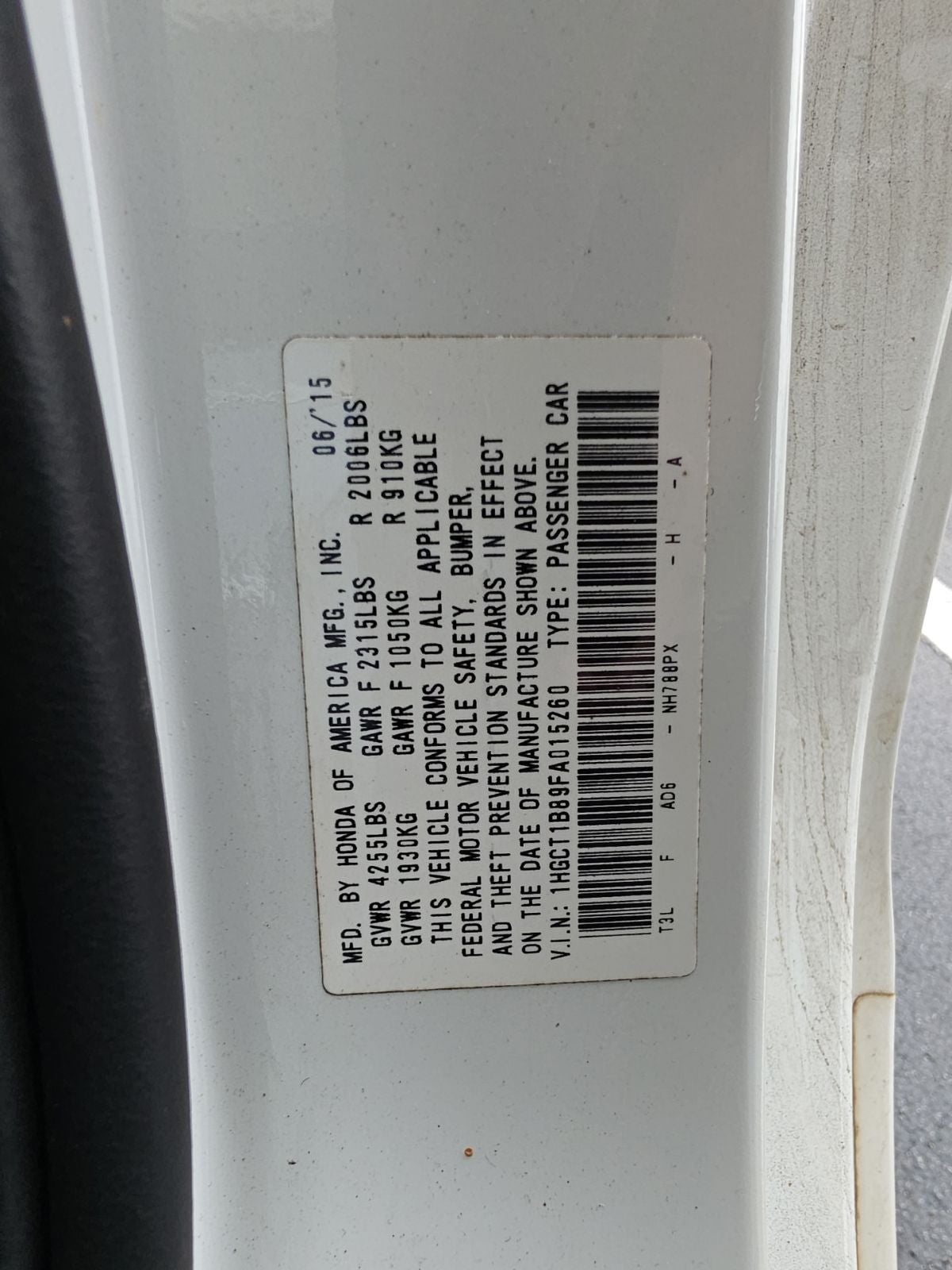 2015 Honda Accord EX-L