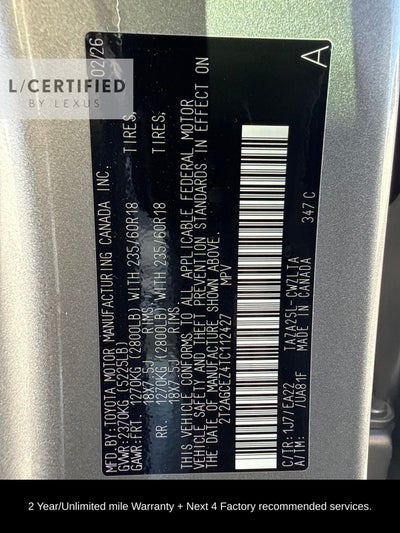 2026 Lexus NX 350 Base