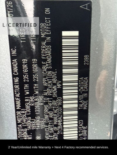 2026 Lexus RX 350