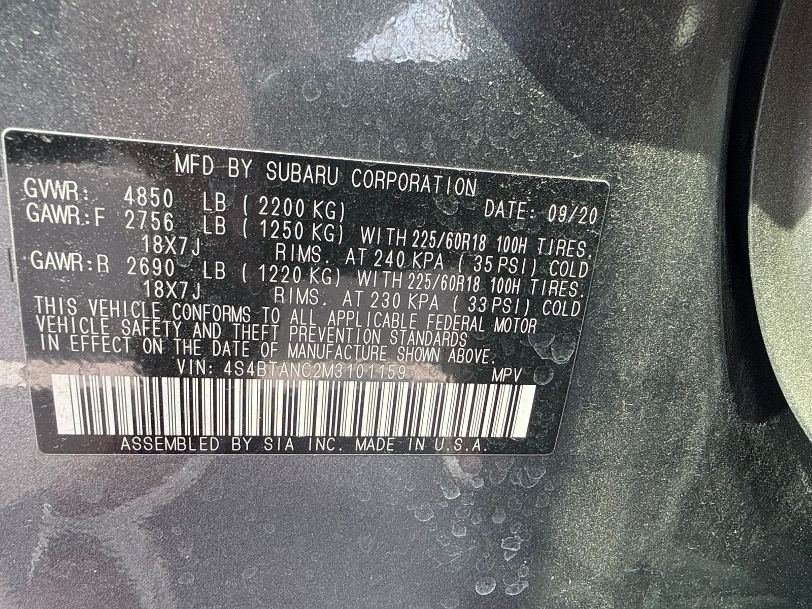 2021 Subaru Outback Limited