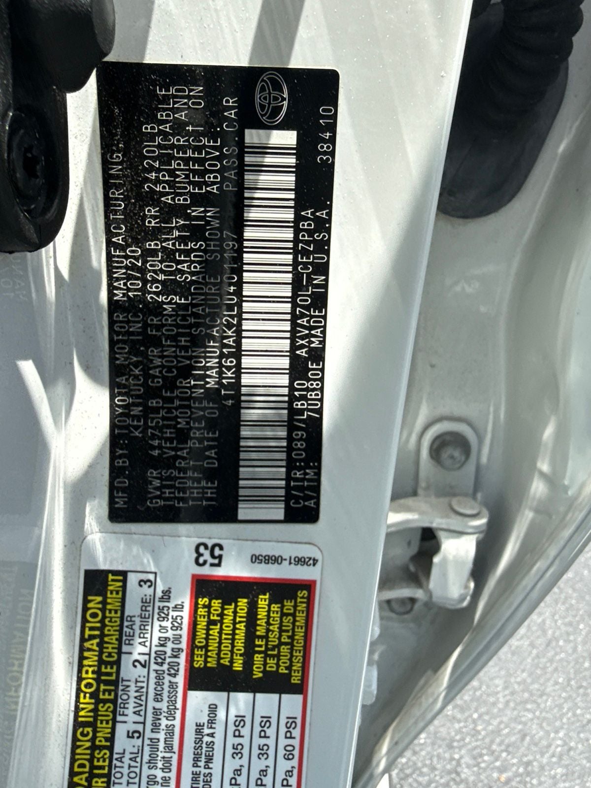 2020 Toyota Camry XSE