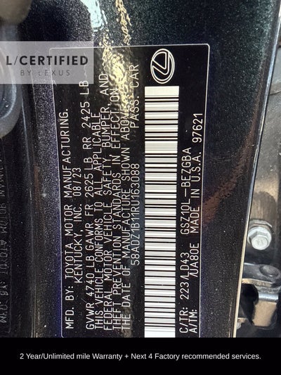 2024 Lexus ES 350