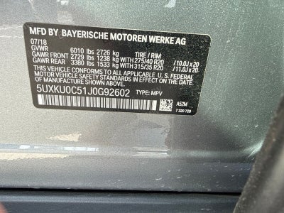 2018 BMW X6 sDrive35i