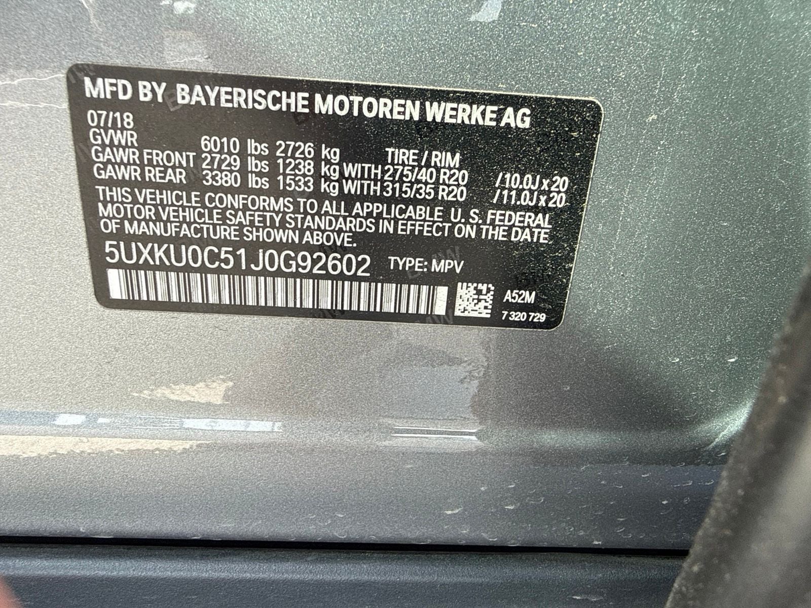 2018 BMW X6 sDrive35i