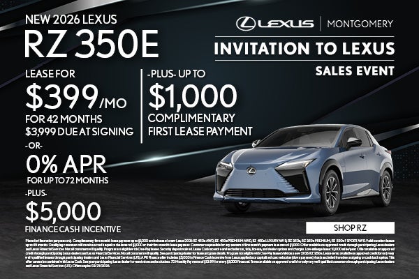 NEW 2026 LEXUS RZ 350E