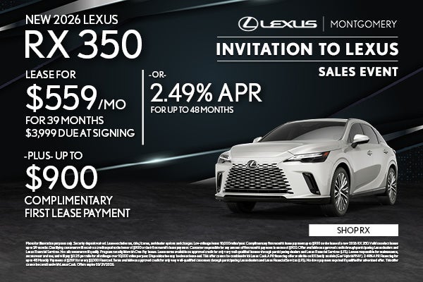 NEW 2026 LEXUS RX 350