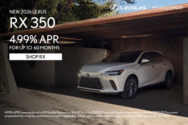 NEW 2026 LEXUS RX 350